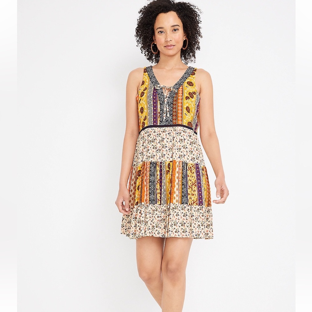 Maurice’s Multicolor  Sleeveless Boho Dress Size L